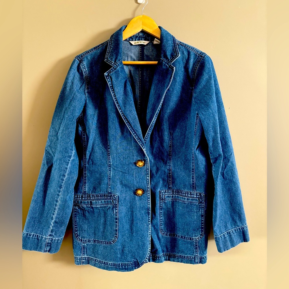 Vintage Orvis Denim Blazer